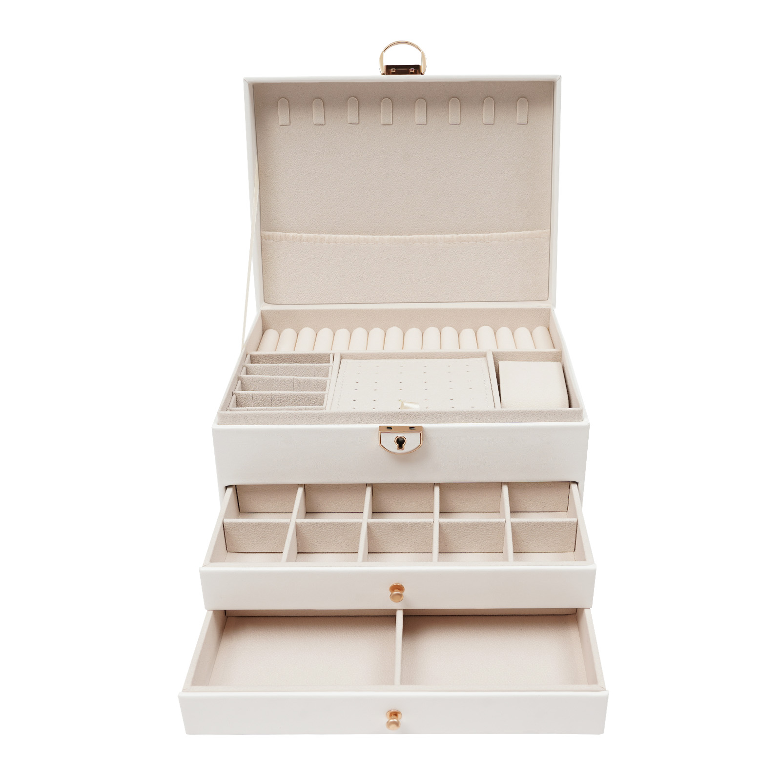 Jewelry Store For Watches - 3 Tiers Jewelry Storage Box, Sunglass