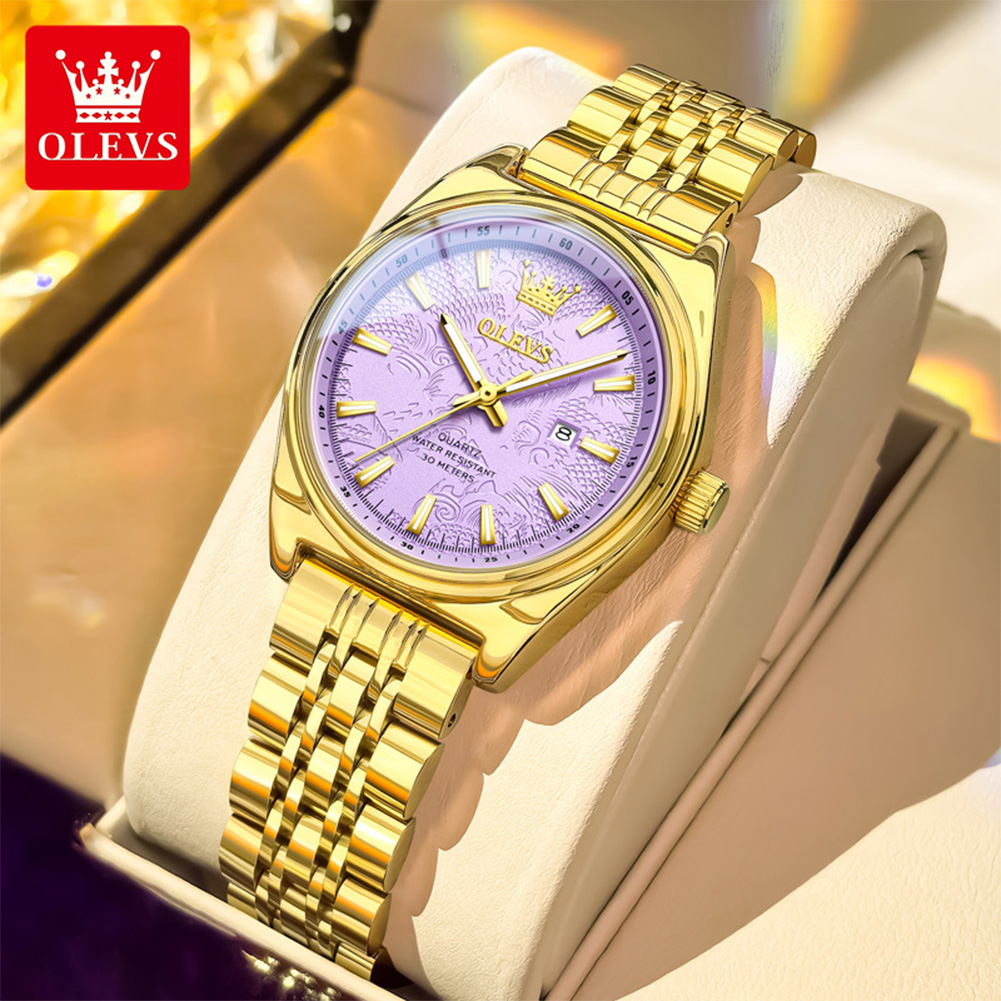 Jewelry Watches Gold - OLEVS Brand Luxury Gold Watch For