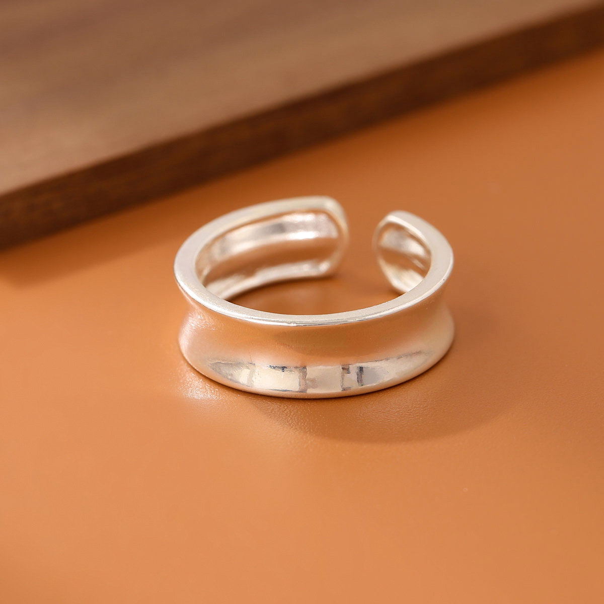 Sterling Silver Ring - 925 Sterling Silver Jewelry Simple Concave