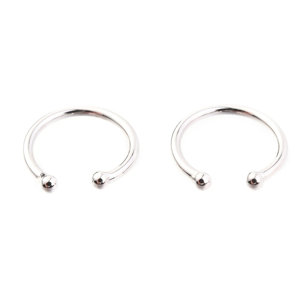 Sterling Silver Ring - Anti-Rhodium Plated 925 Sterling Silver Cuff
