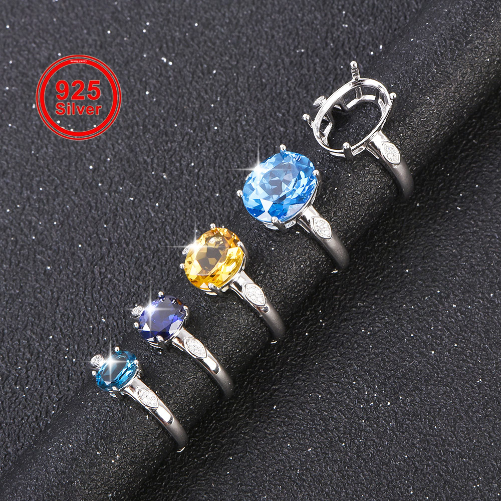 Sterling Silver Ring - 5x7-12x16mm Ring Blank 925 Sterling Silver
