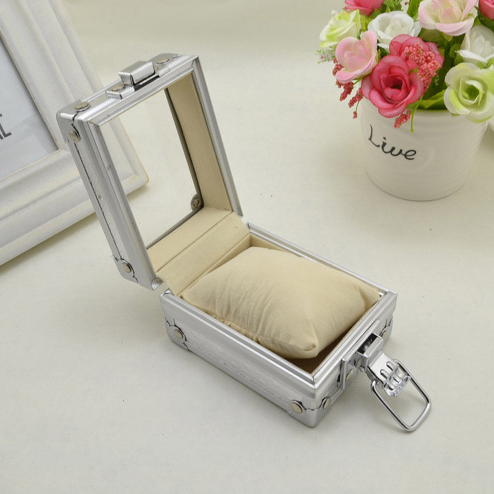 Jewelry Box With Watches - Luxury Transparent Lid Watch Box Removable