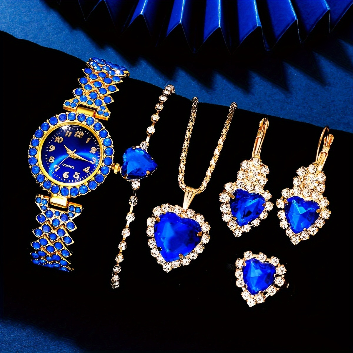 Jewelry Watches For Ladies - 6PCS Elegant Women's Fashion Jewelry and