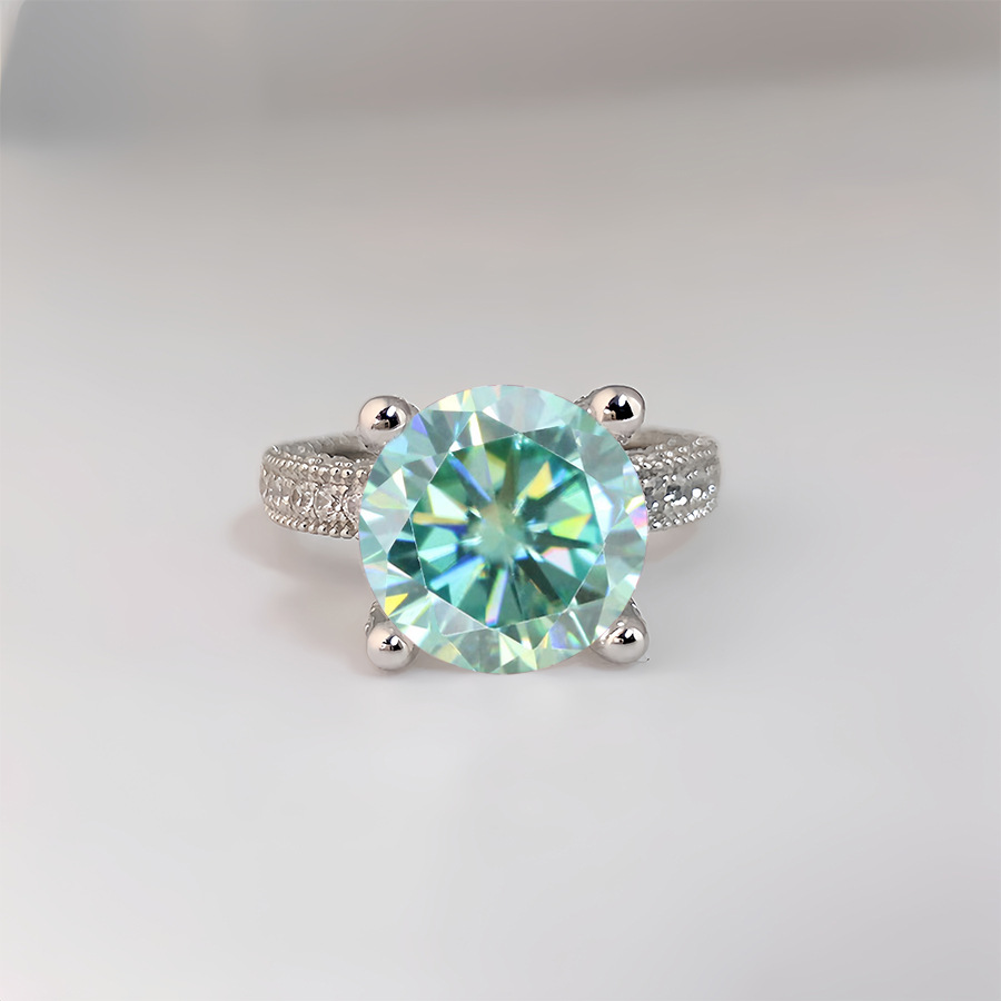 5 Carat Real Moissanite Diamon - огляд і ціна Sterling Silver Ring