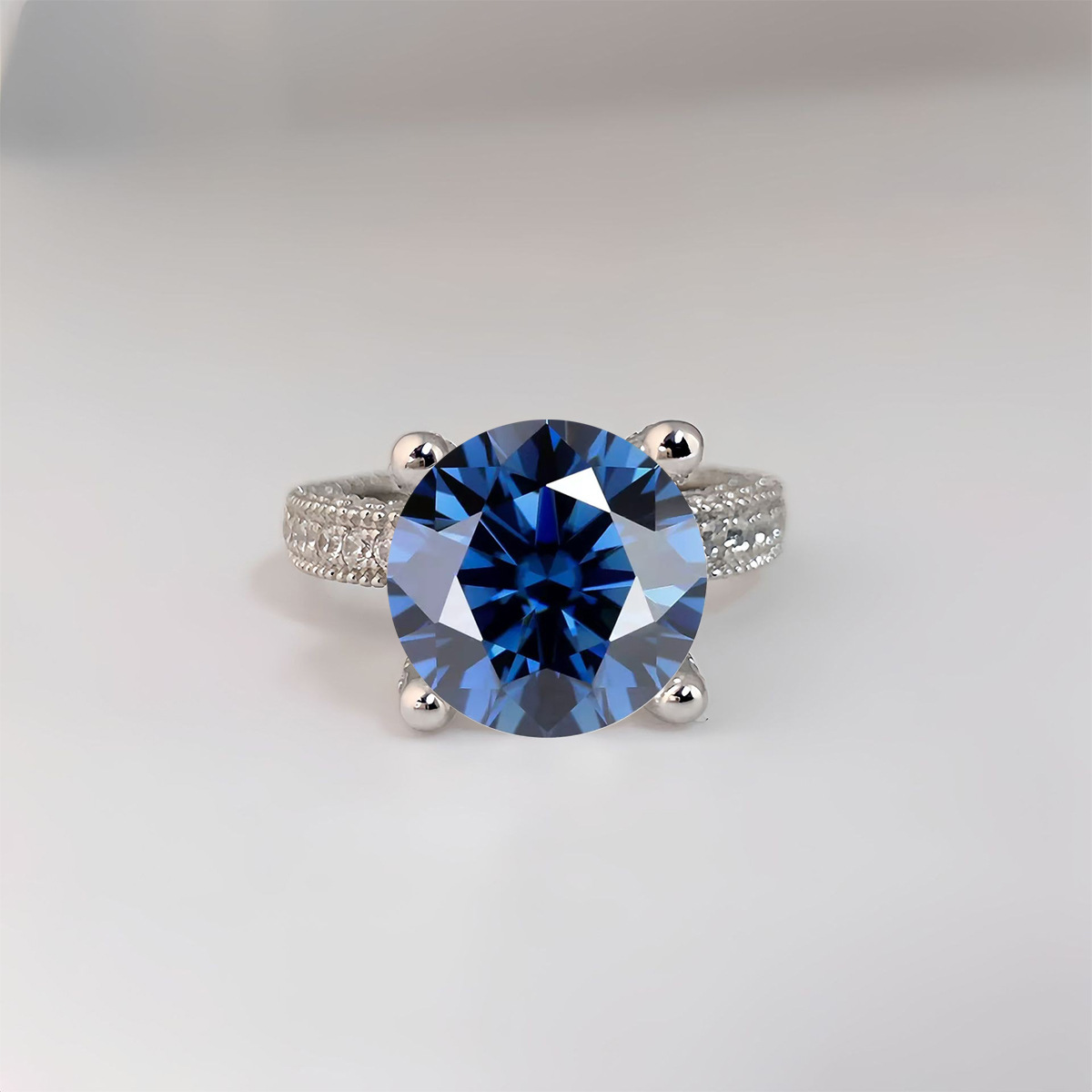 5 Carat Real Moissanite Diamon - огляд і ціна Sterling Silver Ring