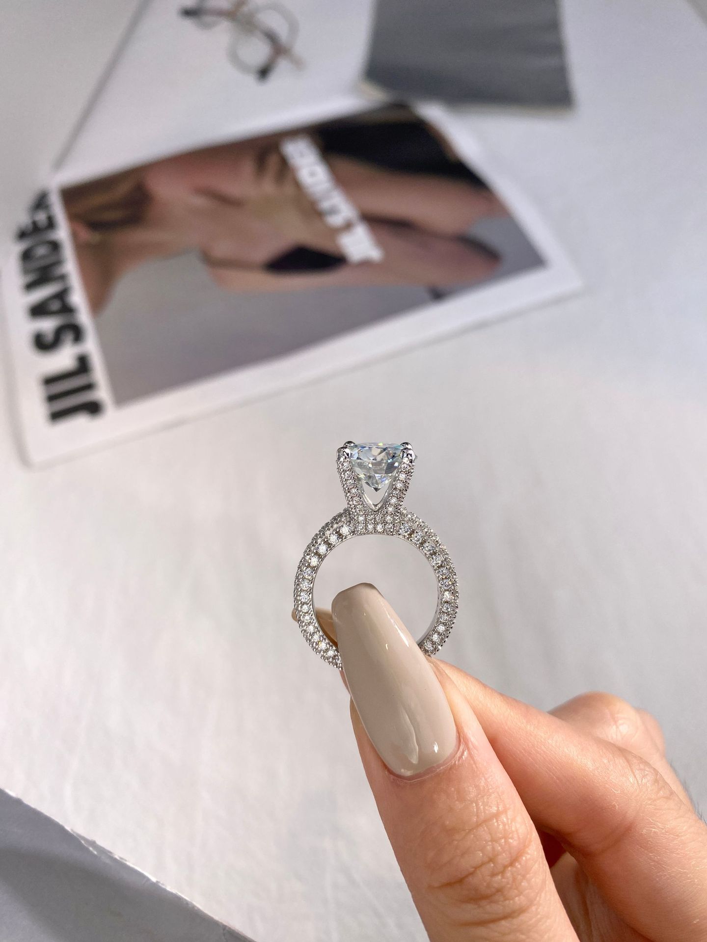 5 Carat Real Moissanite Diamon - огляд і ціна Sterling Silver Ring