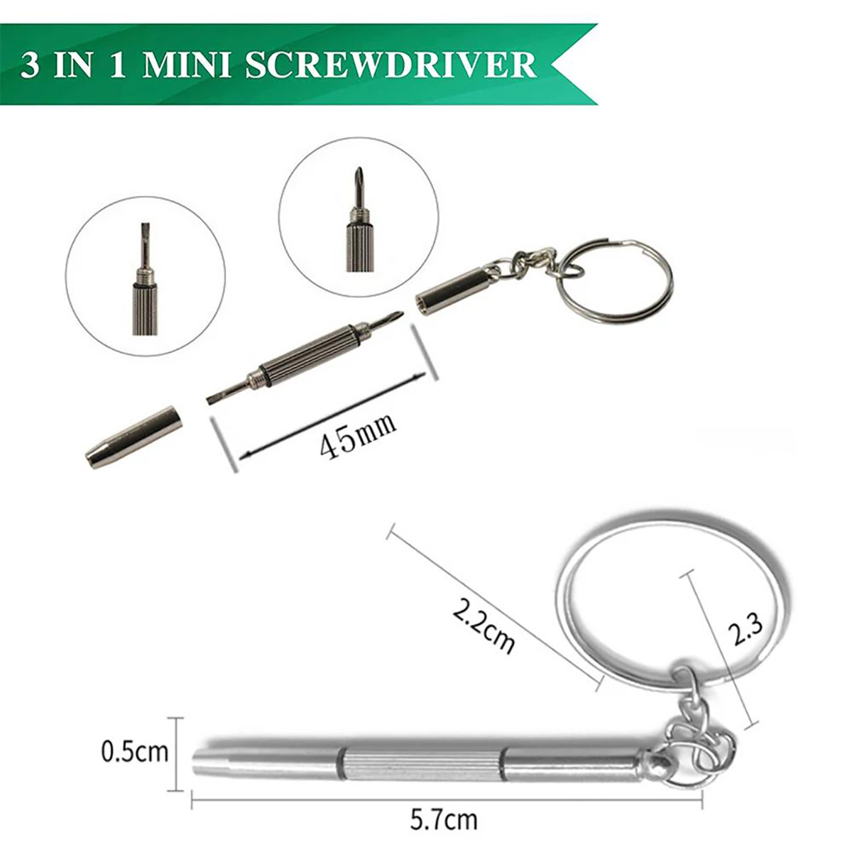 1/2PCS Precision 3 in1 Screwdr - огляд і ціна Watch Repair Tool Kit