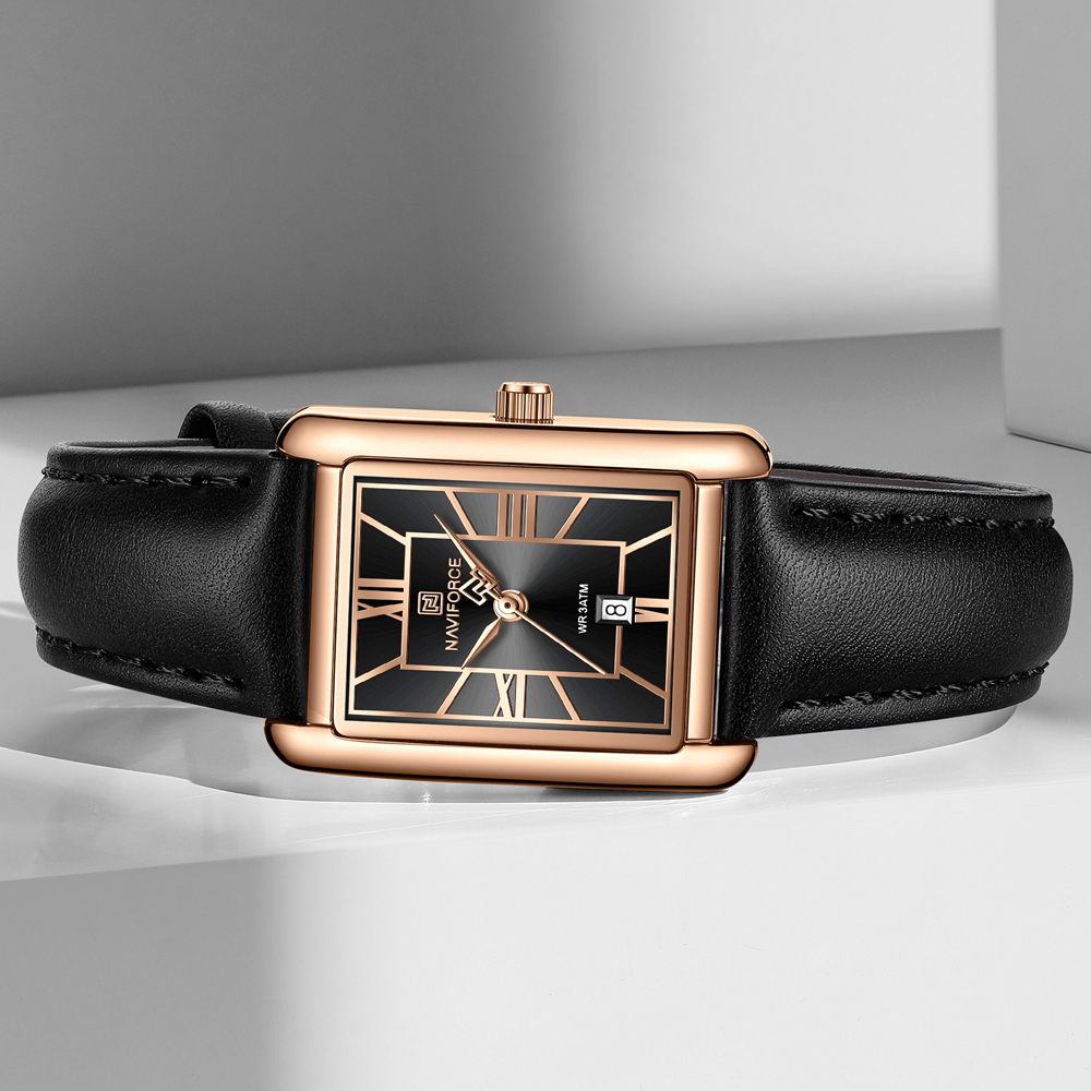 NAVIFORCE Women's Elegant Rect - огляд і ціна Jewelry Watches For Ladies