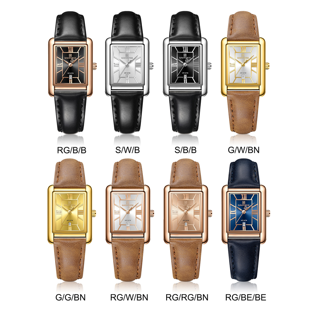 NAVIFORCE Women's Elegant Rect - огляд і ціна Jewelry Watches For Ladies