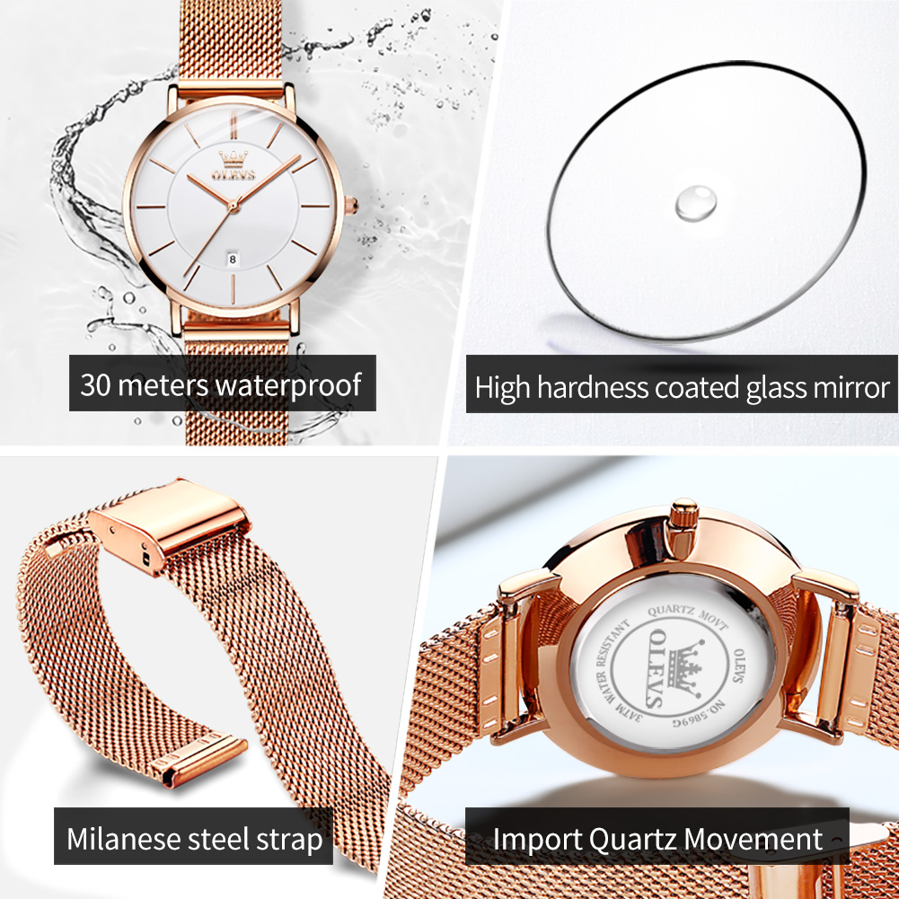 OLEVS Woman Watch 5869 Elegant - огляд і ціна Jewelry With Watches