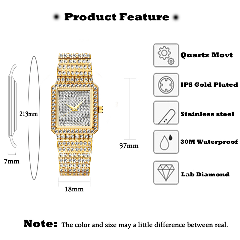 MISSFOX Diamond Watch For Wome - огляд і ціна Jewelry Watches Gold