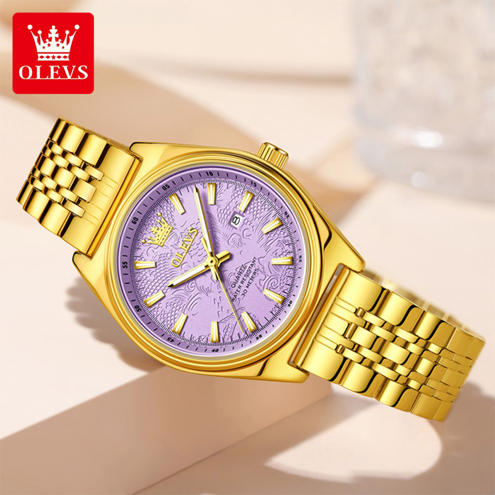 OLEVS Brand Luxury Gold Watch  - огляд і ціна Jewelry Watches Gold