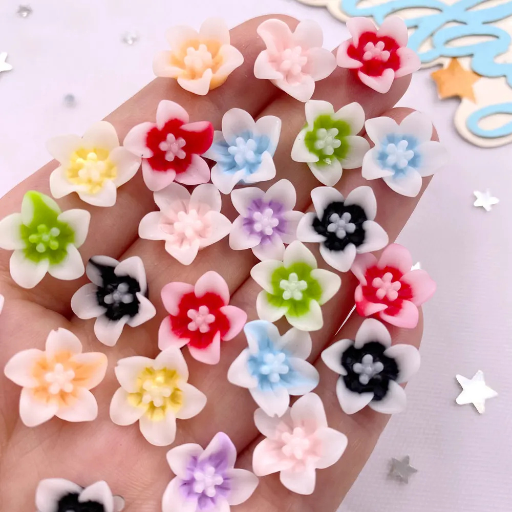 50pcs Resin 13mm Colorful 3D M - огляд і ціна Paradise Jewelry & Watches Llc Photos