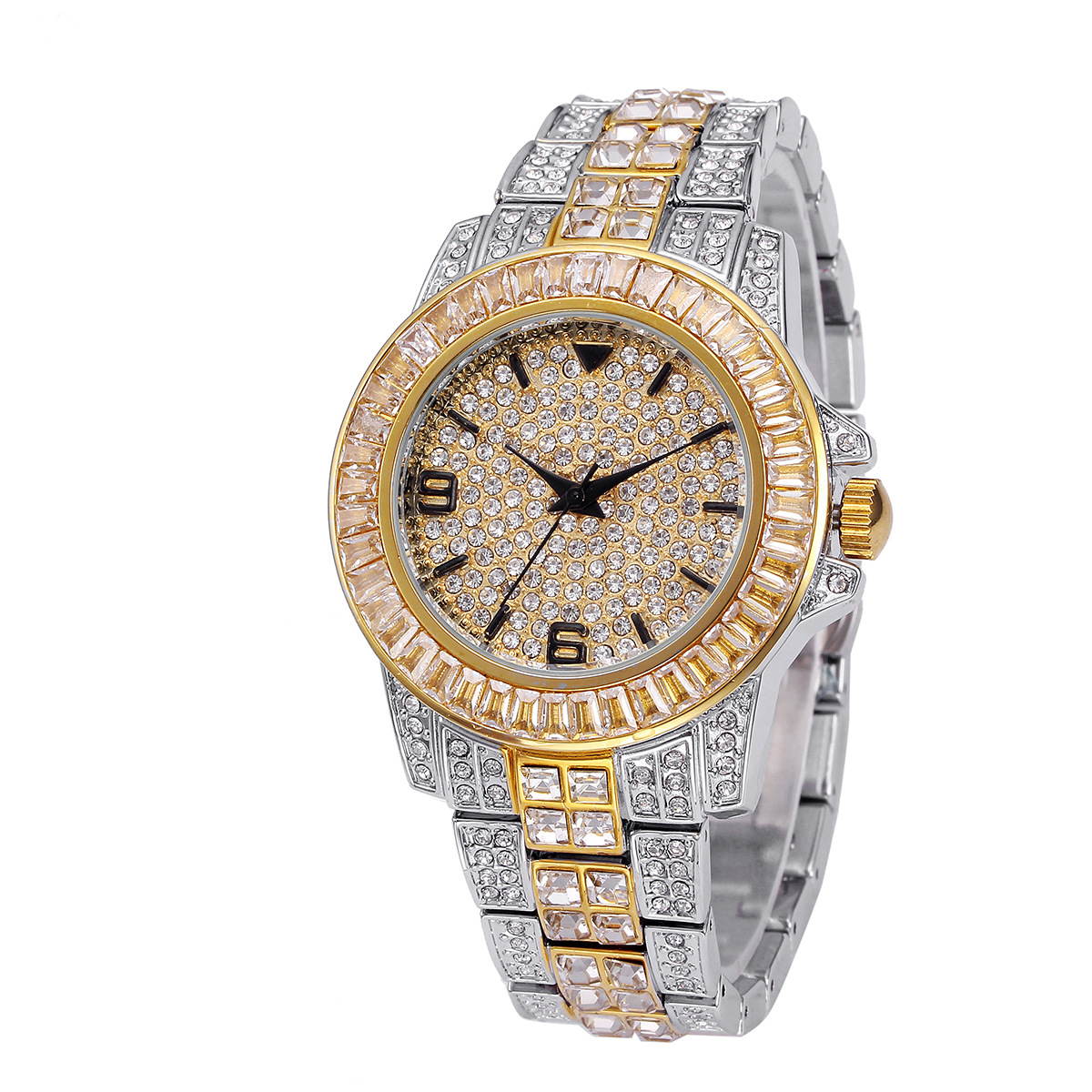 Luxury Full Stone Quartz Watch - огляд і ціна Jewelry With Watches