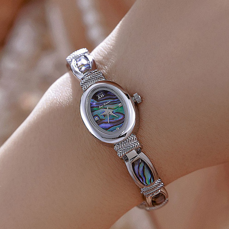 Oval Dial Women Bracelet Watch - огляд і ціна Jewelry Watches Gold