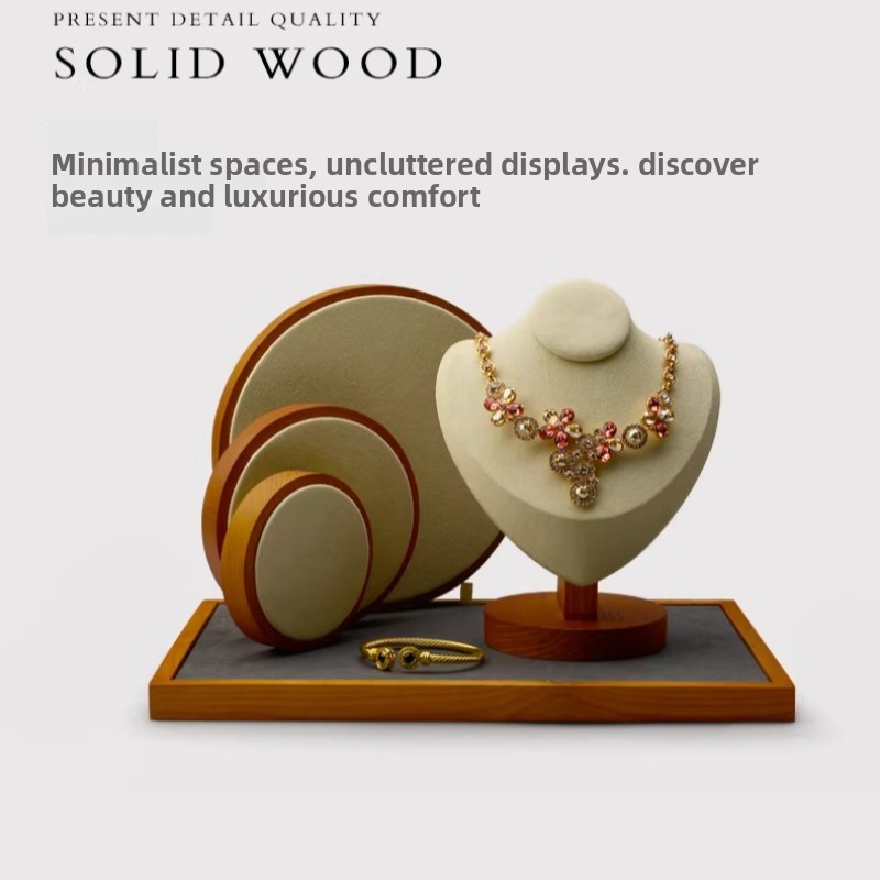 Solid Wood Jewelry Display Tra - огляд і ціна Jewelry Store For Watches