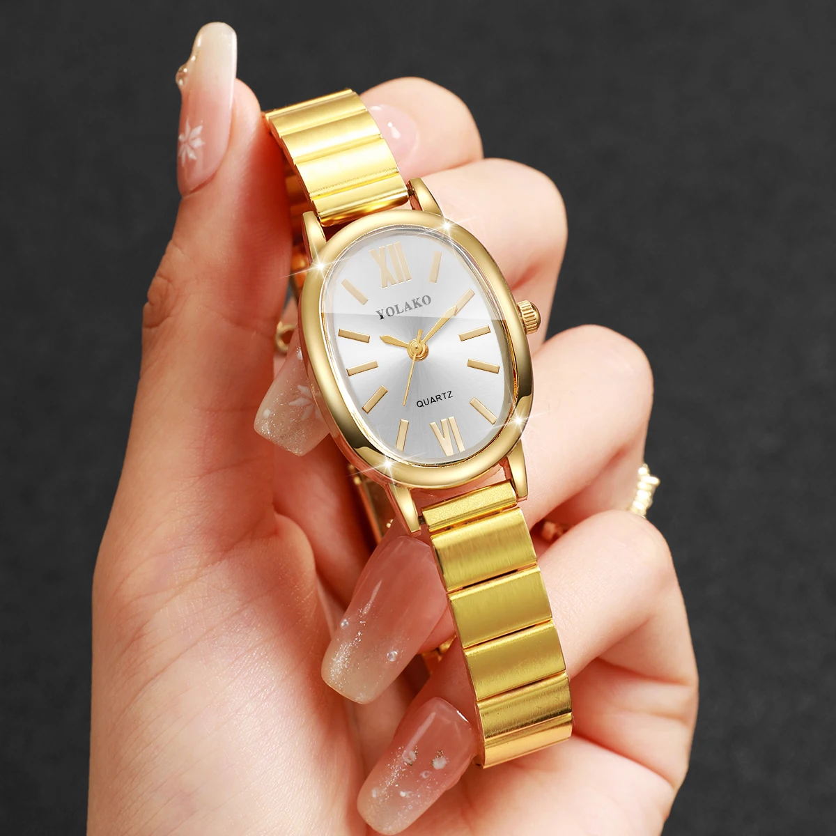 Fashion Irregular Dial Women Q - огляд і ціна Jewelry Watches Gold