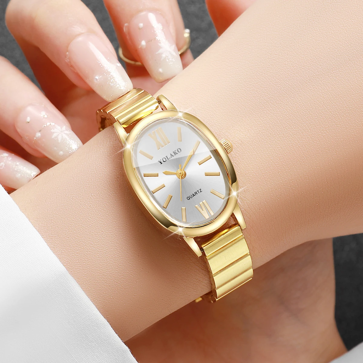 Fashion Irregular Dial Women Q - огляд і ціна Jewelry Watches Gold