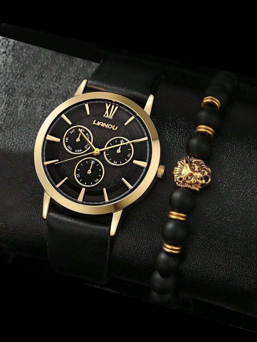 LIANDU LIANDU 1 Set Men's Fash - огляд і ціна Jewelry With Watches