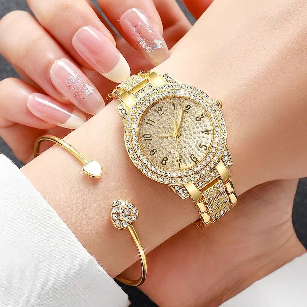 6PCS Fashion Rhinestone Women  - огляд і ціна Jewelry Watches For Ladies