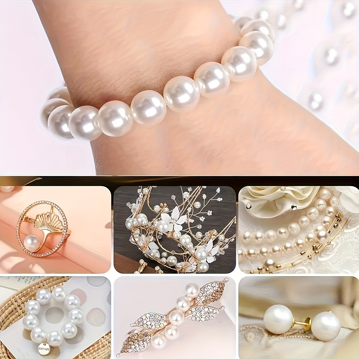 1388pcs 4/6/8/10mm Black, Whit - огляд і ціна Fine Jewelry & Watches Photos