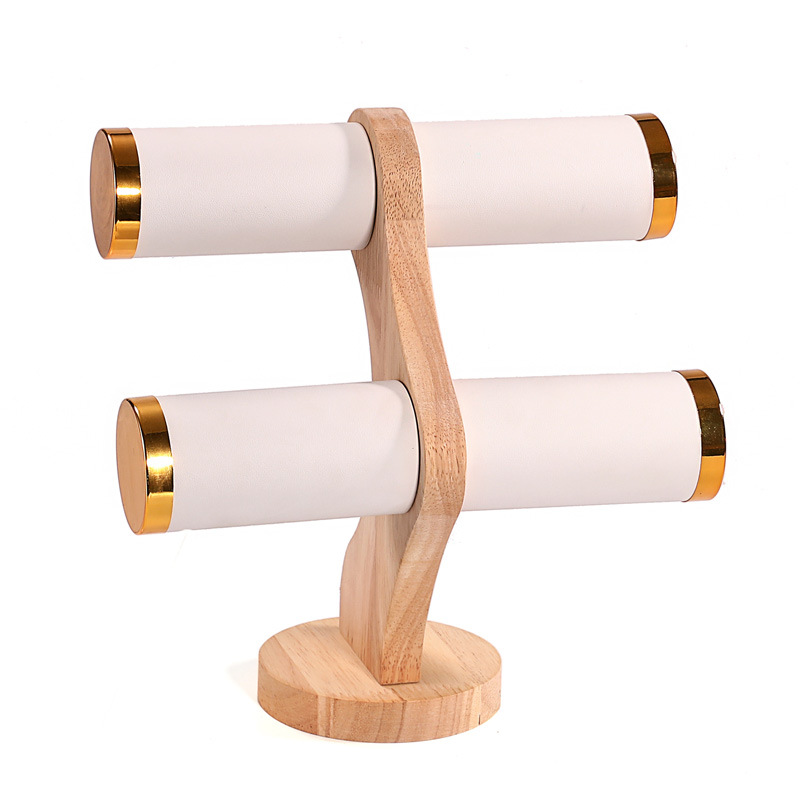 2-Tier Curved Wood Bracelet Ho - огляд і ціна Jewelry Store For Watches