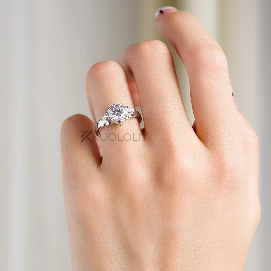 7.5MM Round D VVS1 Lion Solita - огляд і ціна Sterling Silver Ring