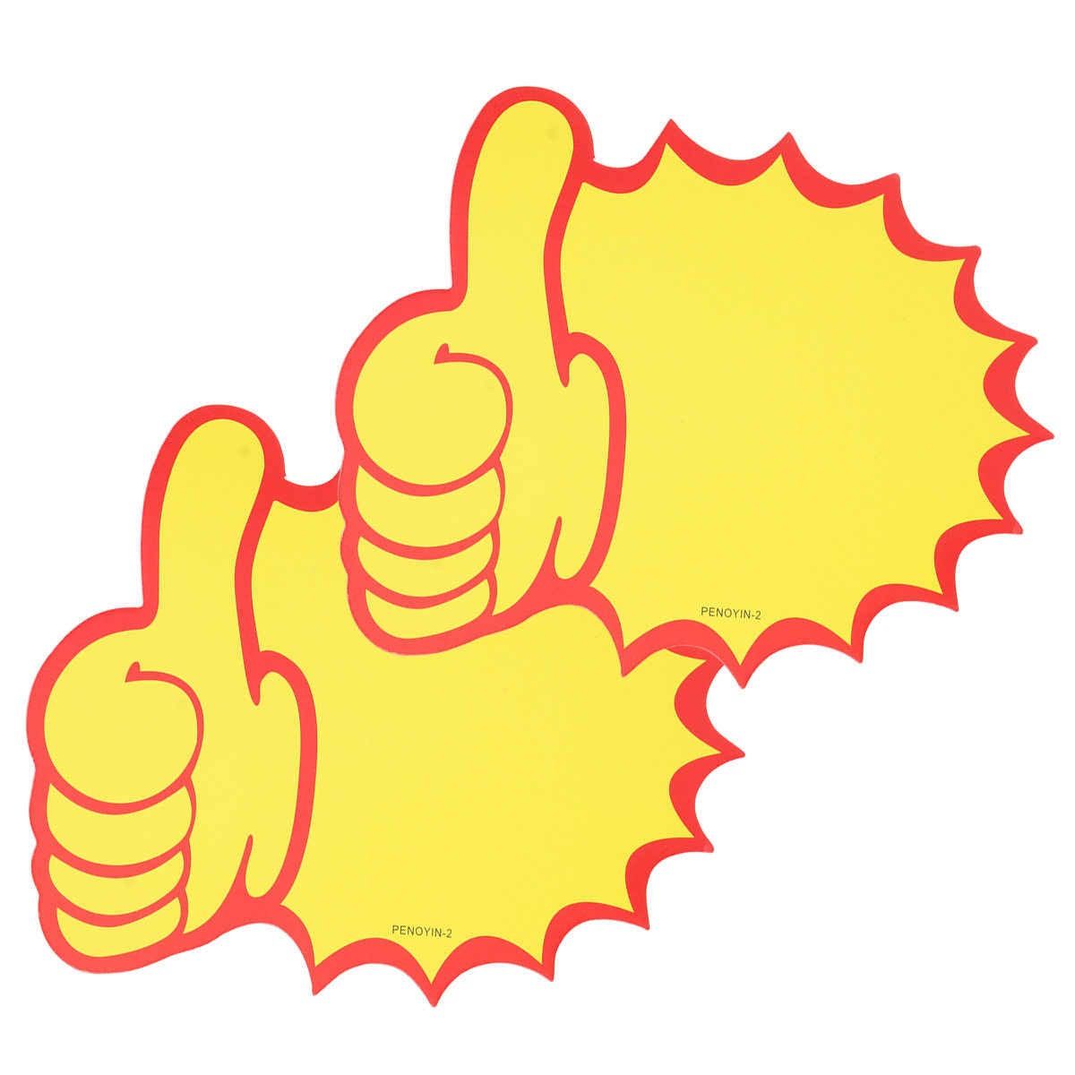 100Pcs Thumb Shaped Yellow Pap - огляд і ціна Jewelry Store For Watches