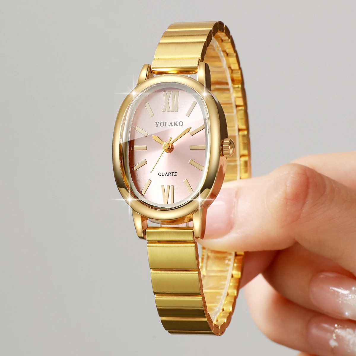 Elegant Pink Dial Women Watch  - огляд і ціна Jewelry Watches Gold